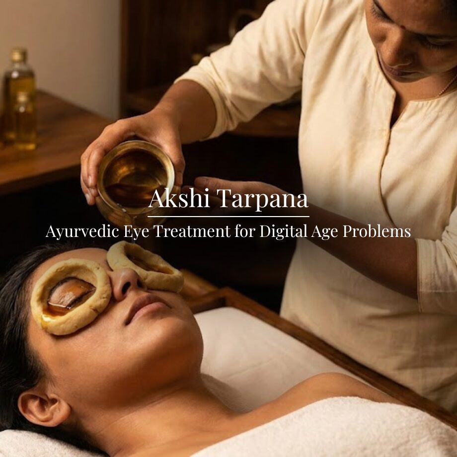 Akshi Tarpana is a powerful ayurvedic eye treatment that is useful for digital nomads and people suffering from eye issues